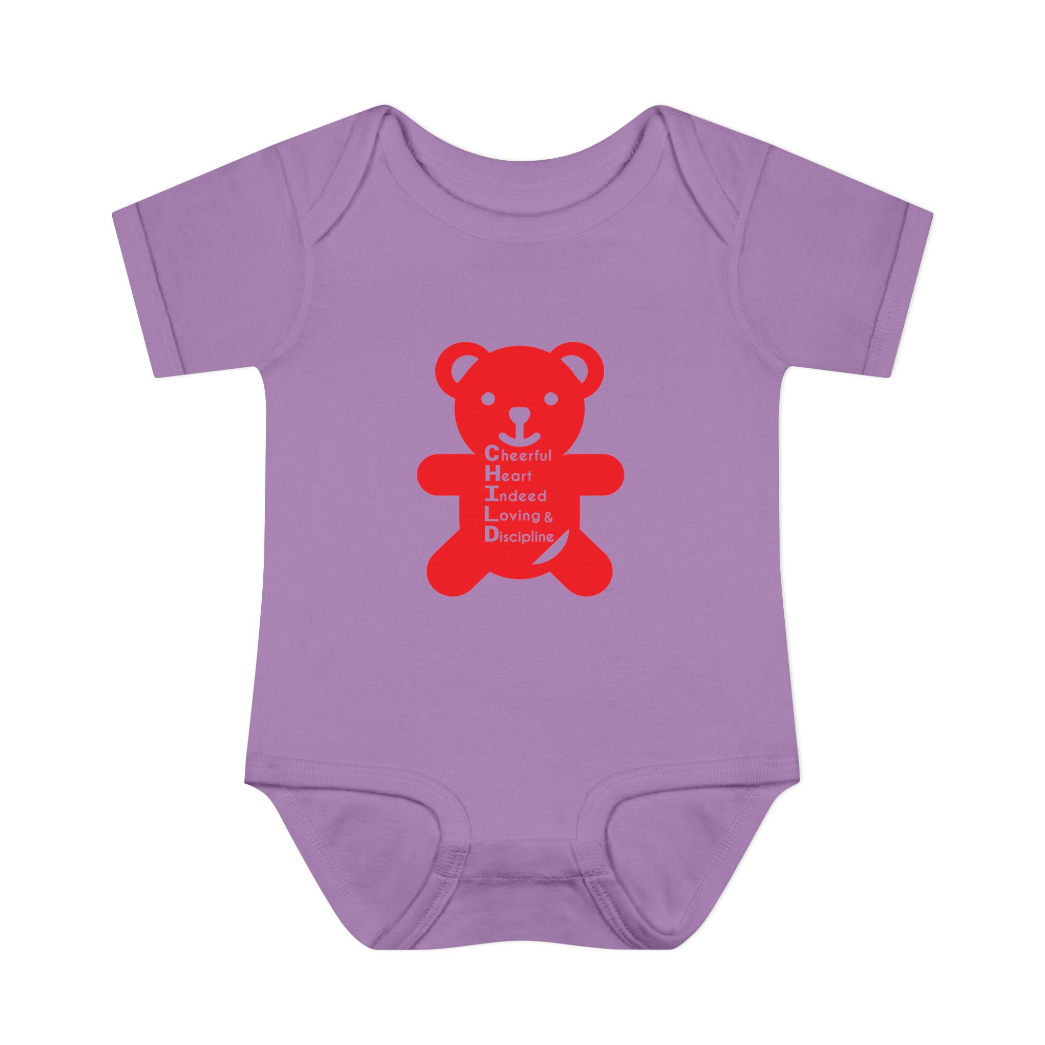 baby bodysuit — red teddy 'child graphic' infant onesie baby bodysuit — red teddy 'child graphic' infant onesie