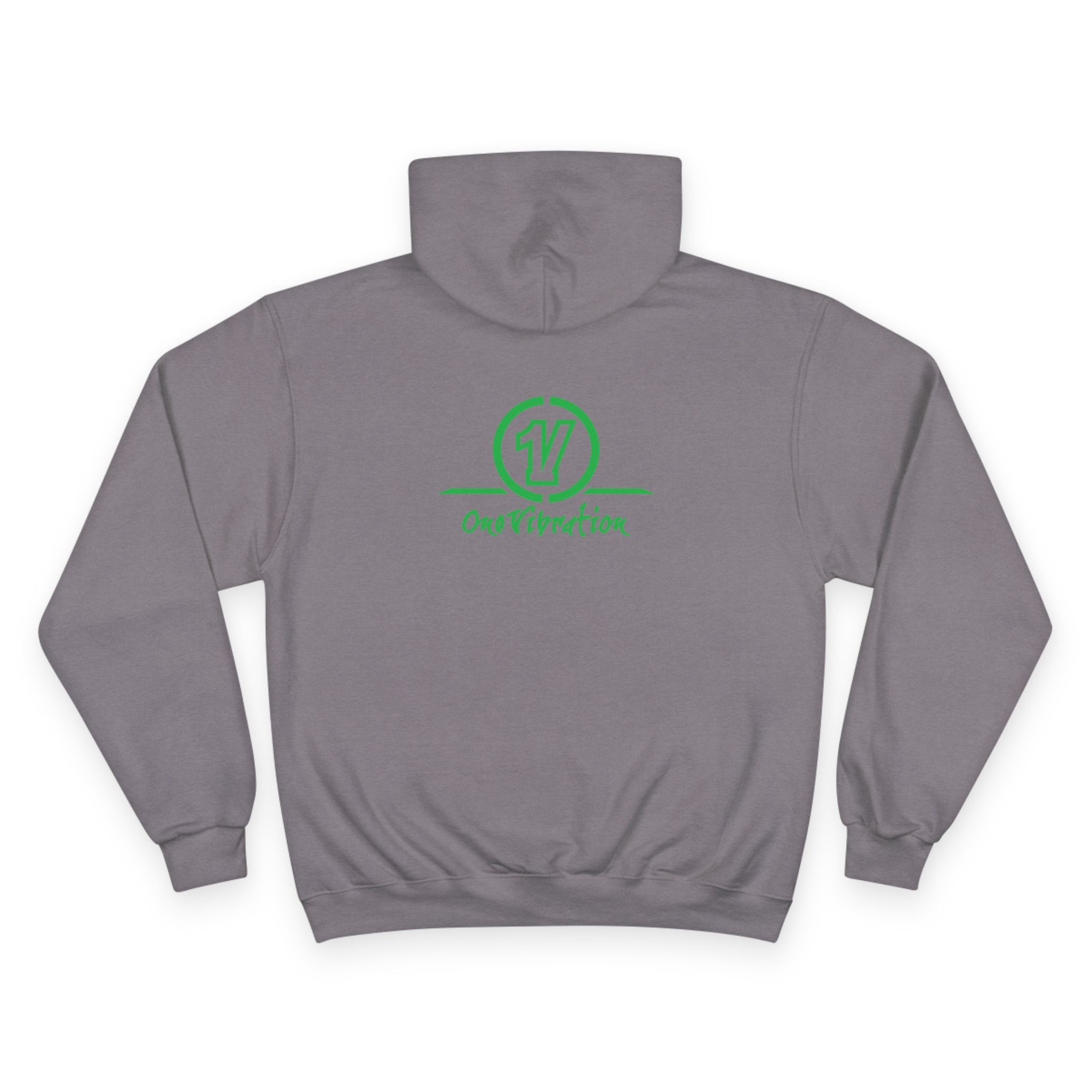 champion hoodie — "one vibration guyana" logo pullover champion hoodie — "one vibration guyana" logo pullover