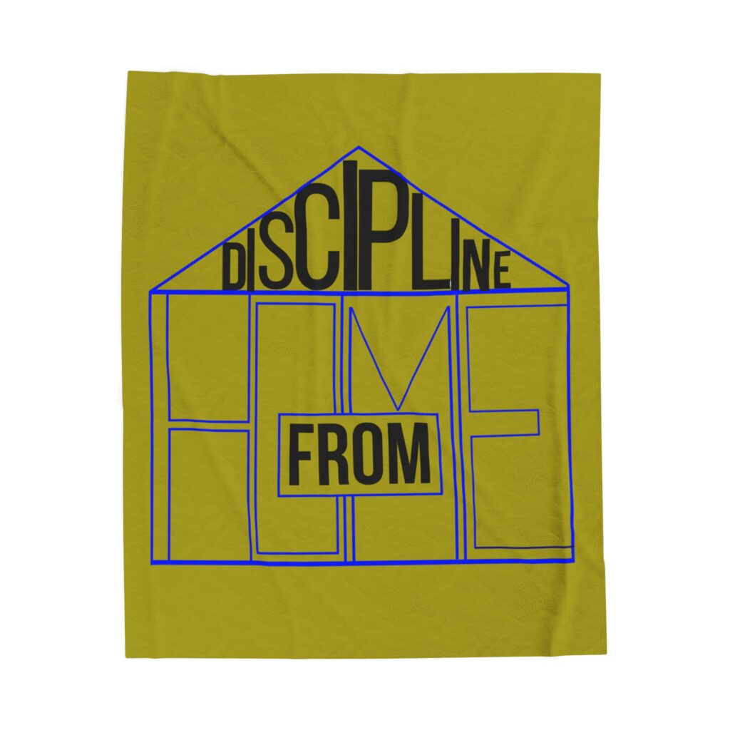 discipline from home velveteen plush blanket – “discipline from home” cozy throw