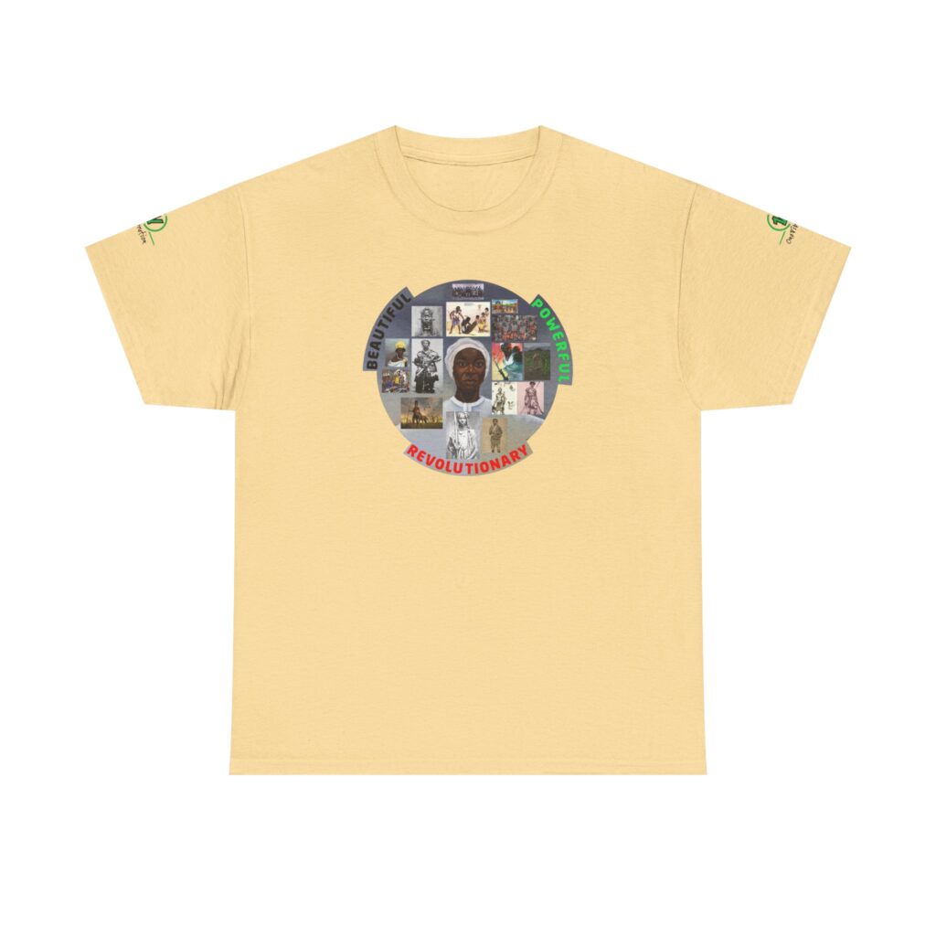 revolutionaries collage t shirt — one vibration logo tee