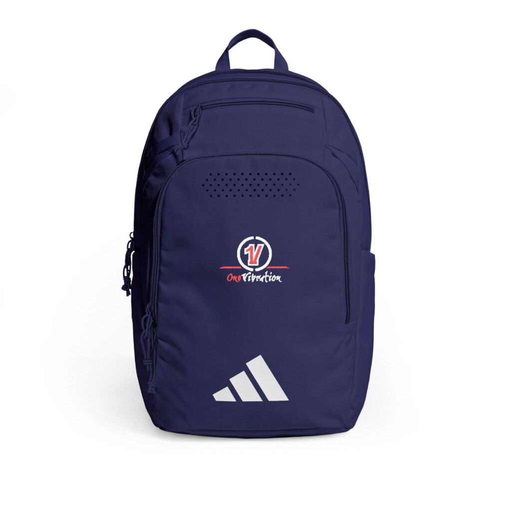 embroidered defender 5 adidas backpack — custom 'v' crest school & sports bag