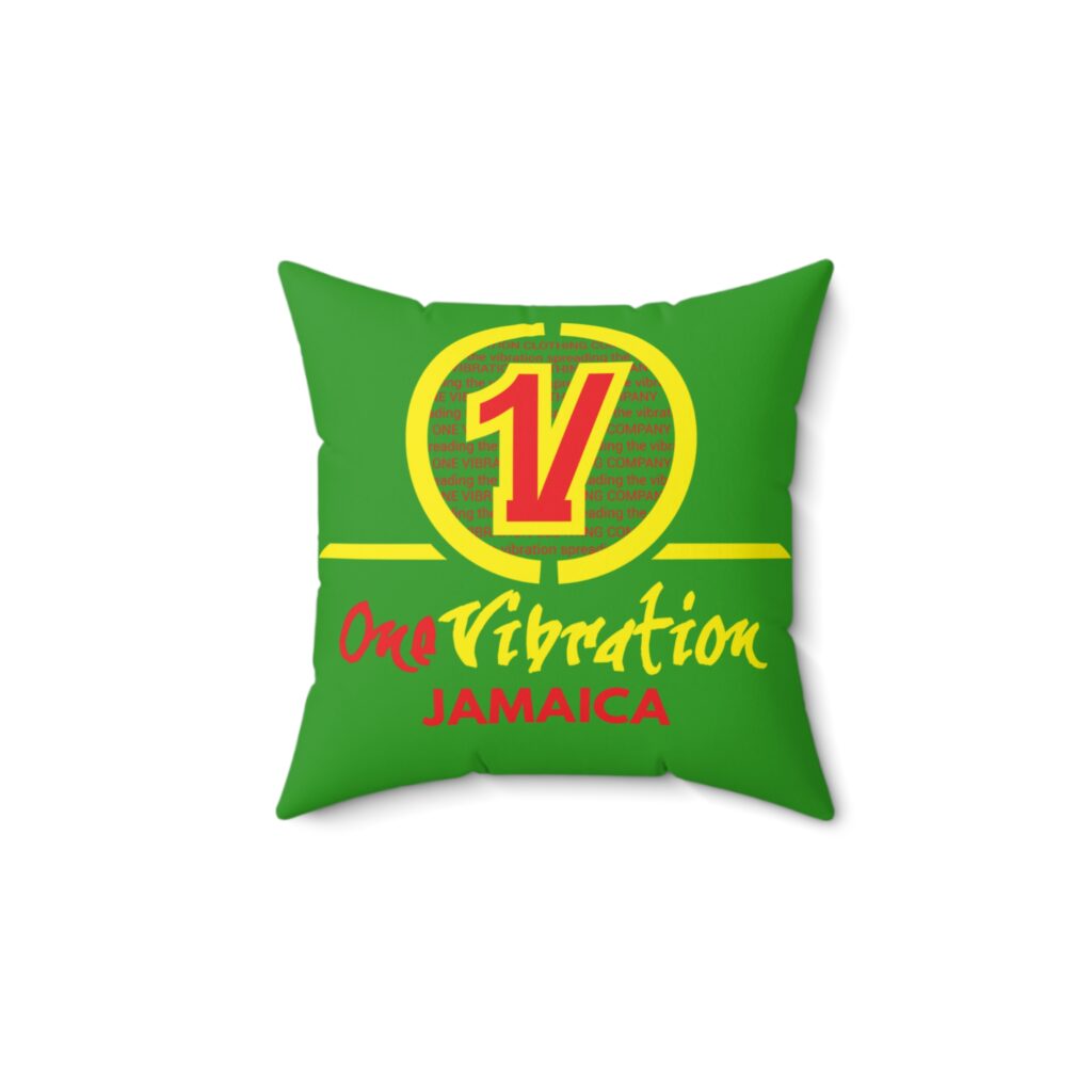 one vibration jamaica decorative pillow