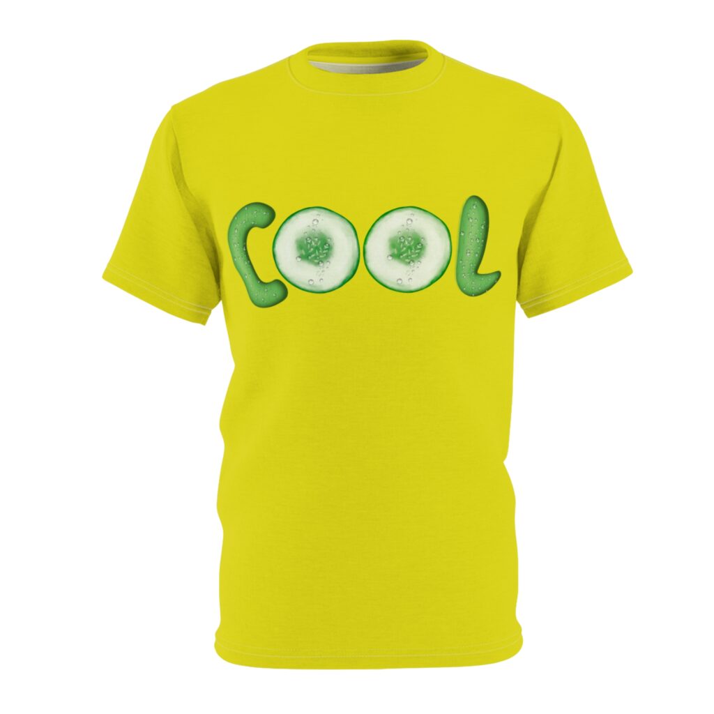 cool cucumber tee — fun fruit graphic t‑shirt