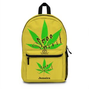 Home jamaica 'free spirit' backpack – rasta leaf travel daypack