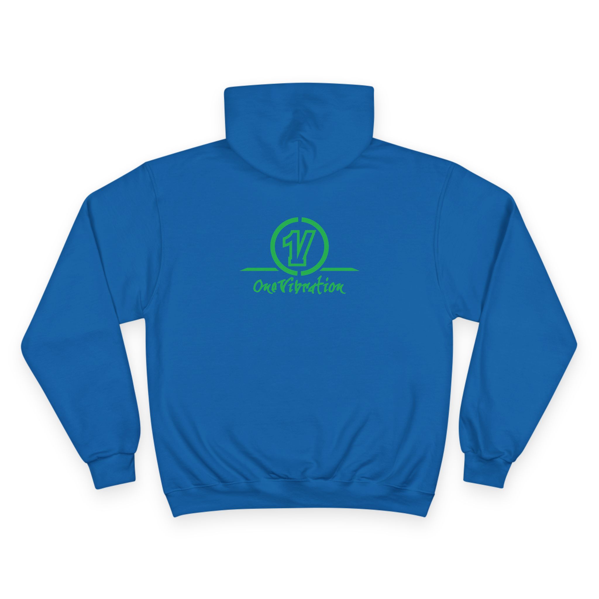champion hoodie — "one vibration guyana" logo pullover champion hoodie — "one vibration guyana" logo pullover