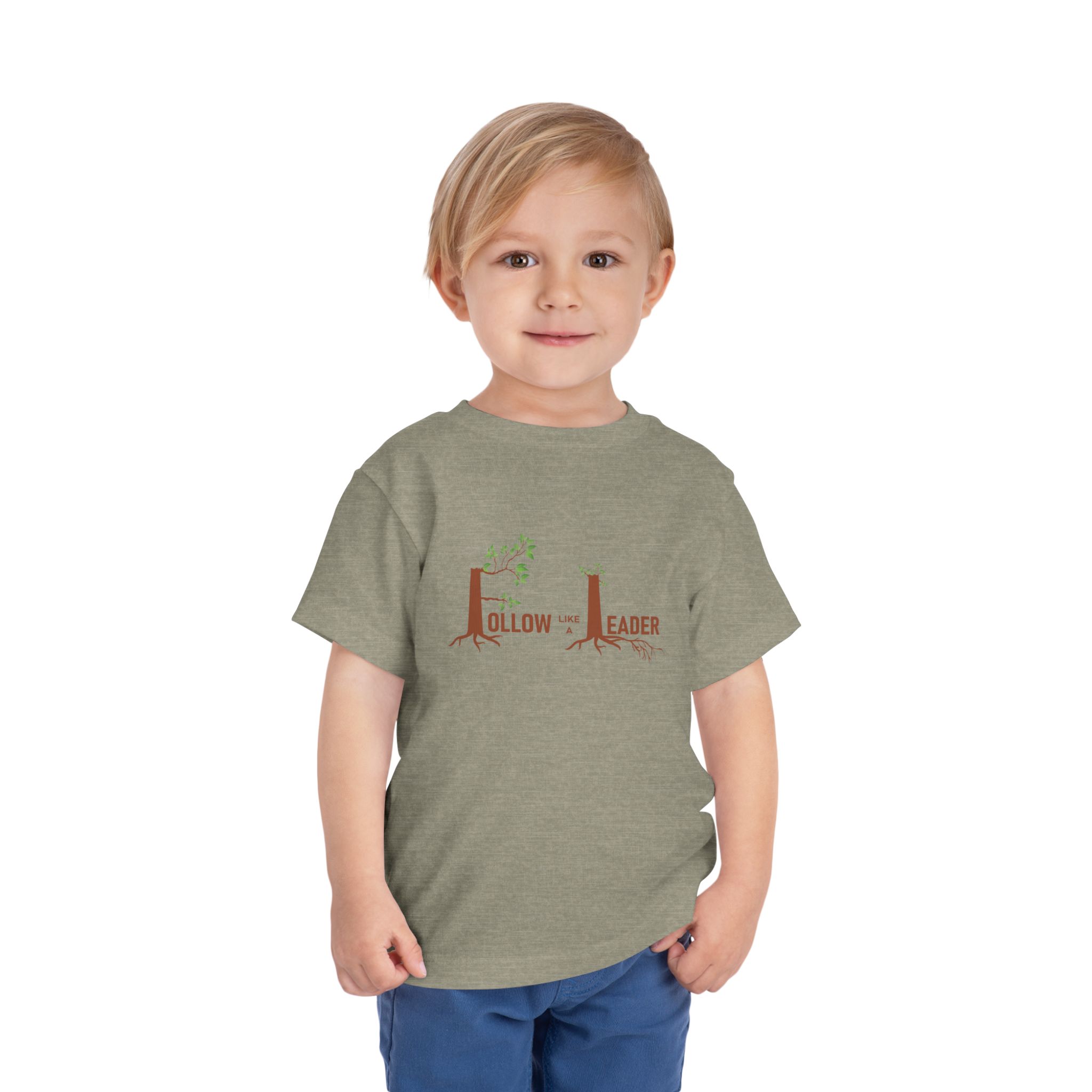 follow the leader toddler tee — cute tree trunk design for kids follow the leader toddler tee — cute tree trunk design for kids