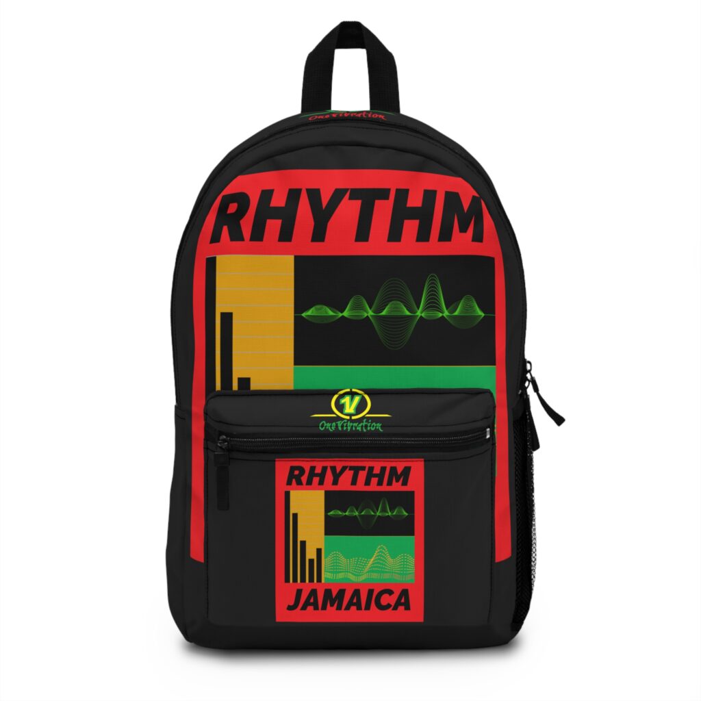 rhythm jamaica backpack reggae vibe music graphic school bag