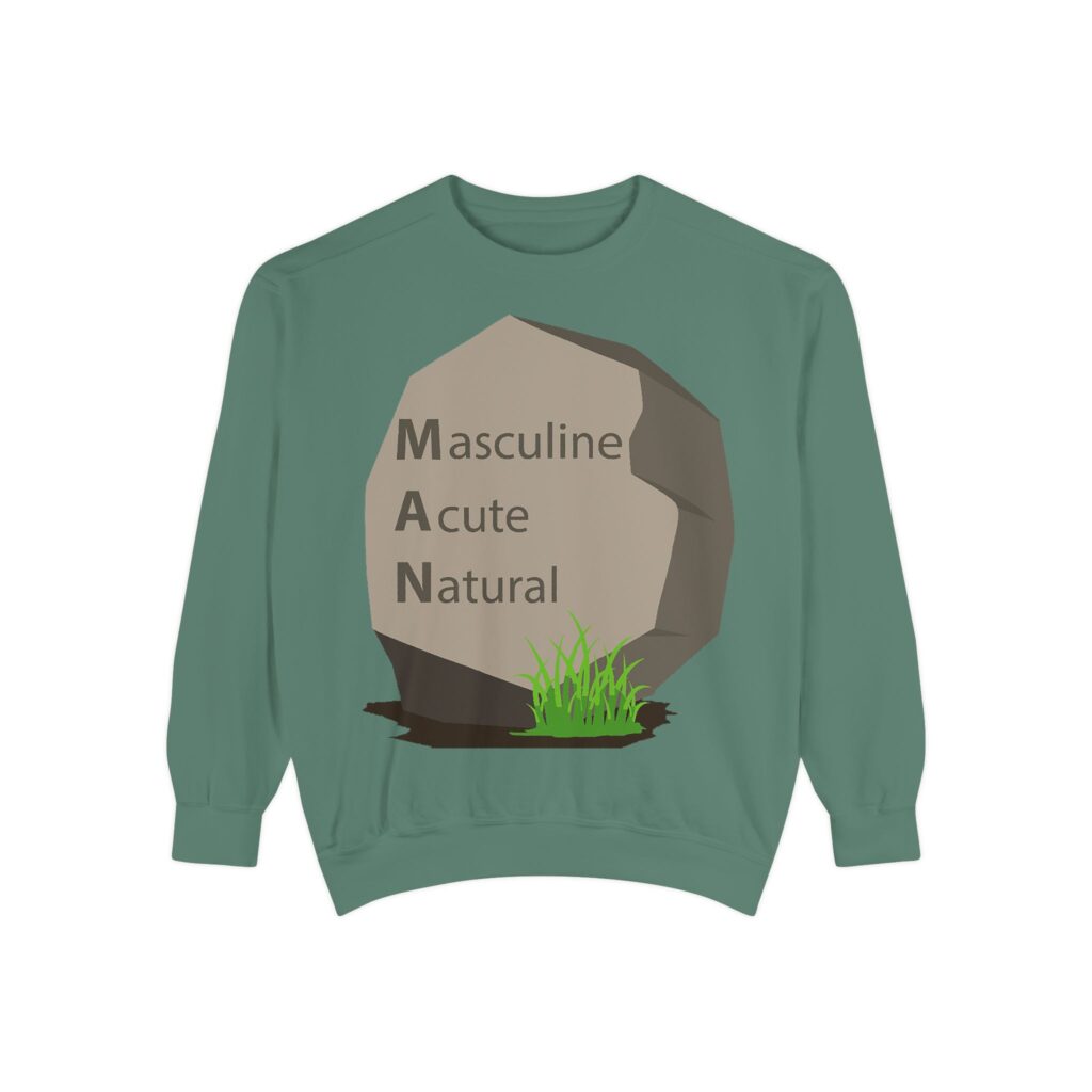 masculine acute natural (man) rock graphic sweatshirt