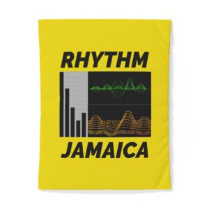 jamaica rhythm cotton duvet cover – reggae soundwave bedding