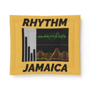 rhythm jamaica cotton comforter reggae wave music graphic bedding