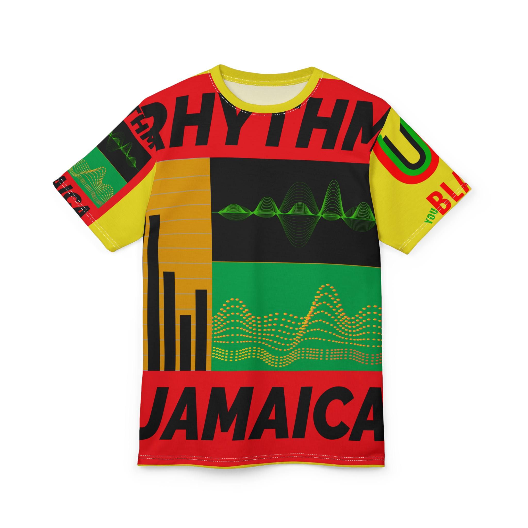 jamaica rhythm all over print tee jamaica rhythm all over print tee