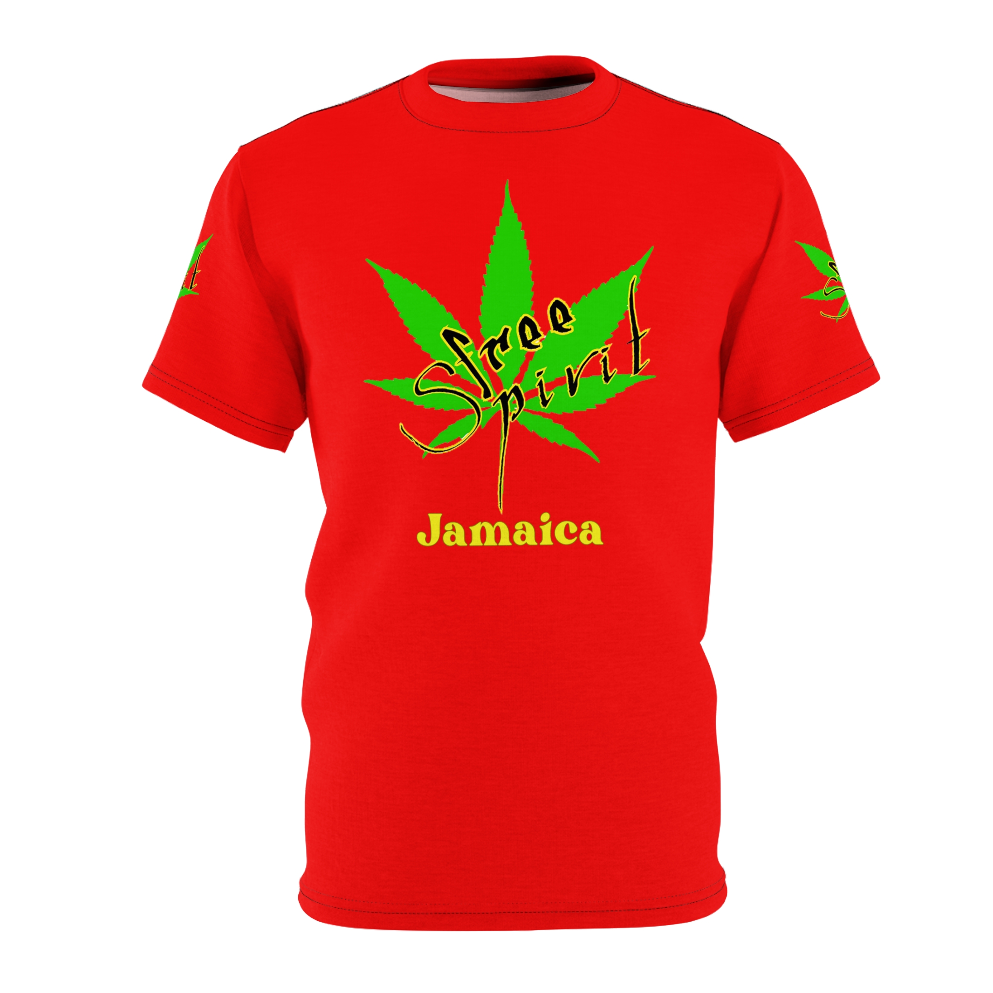 jamaica 'free spirit' leaf t shirt jamaica 'free spirit' leaf t shirt