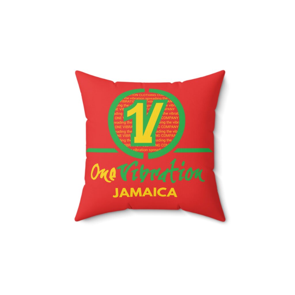 one vibration jamaica decorative pillow
