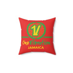 one vibration jamaica decorative pillow