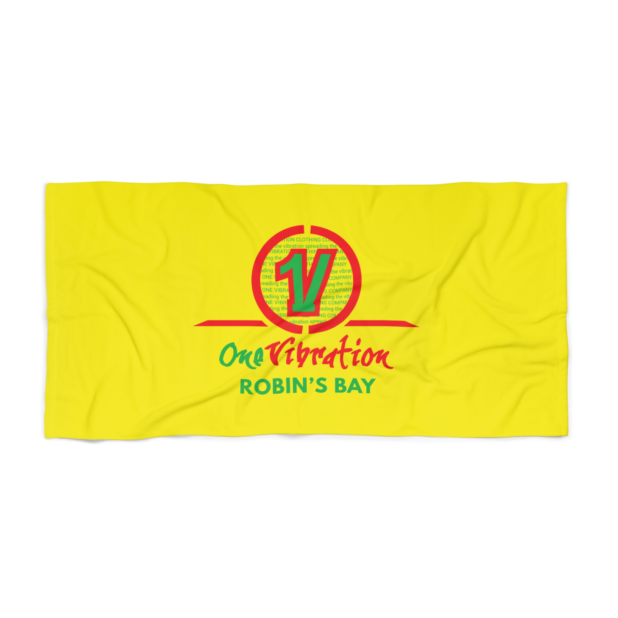 beach towel — one vibration robin's bay bright yellow beach towel beach towel — one vibration robin's bay bright yellow beach towel