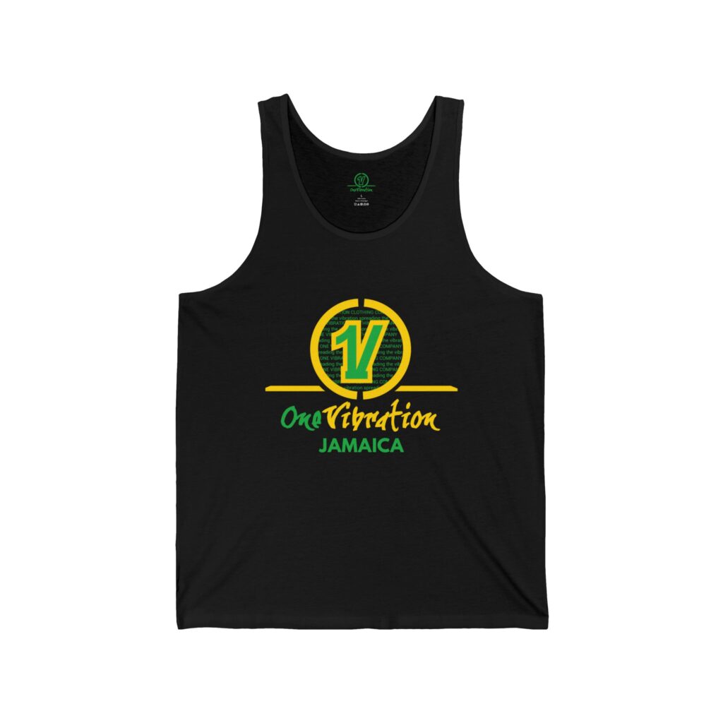 one vibration jamaica tank top — reggae island graphic tank