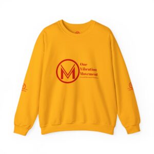 one vibration movement crewneck sweatshirt — red logo