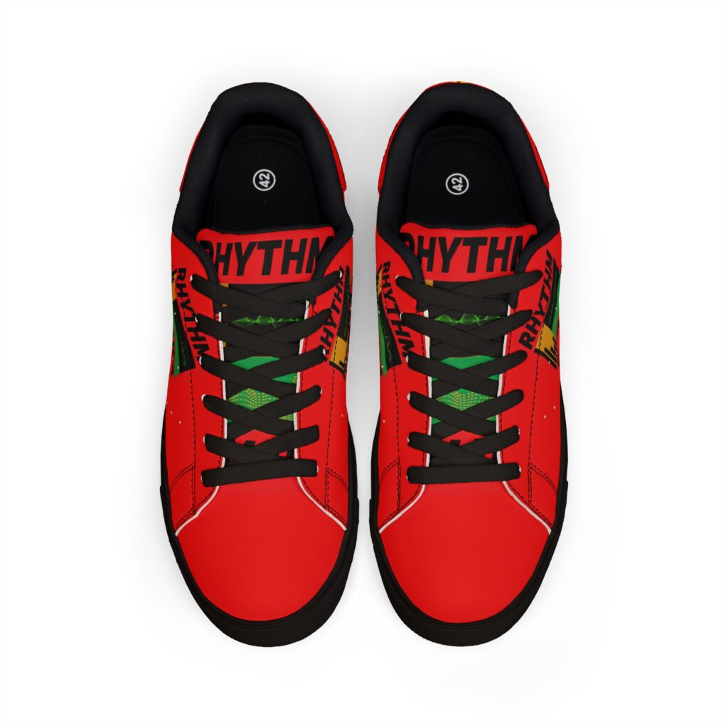 rhythm jamaica low top leather sneakers