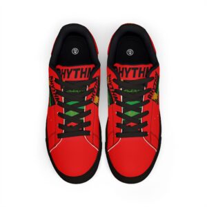 rhythm jamaica low top leather sneakers