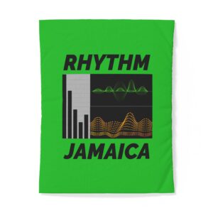 rhythm jamaica cotton duvet cover — reggae music wave bedding