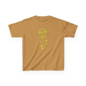 growing success logo tee — yellow graphic kids cotton t shirt