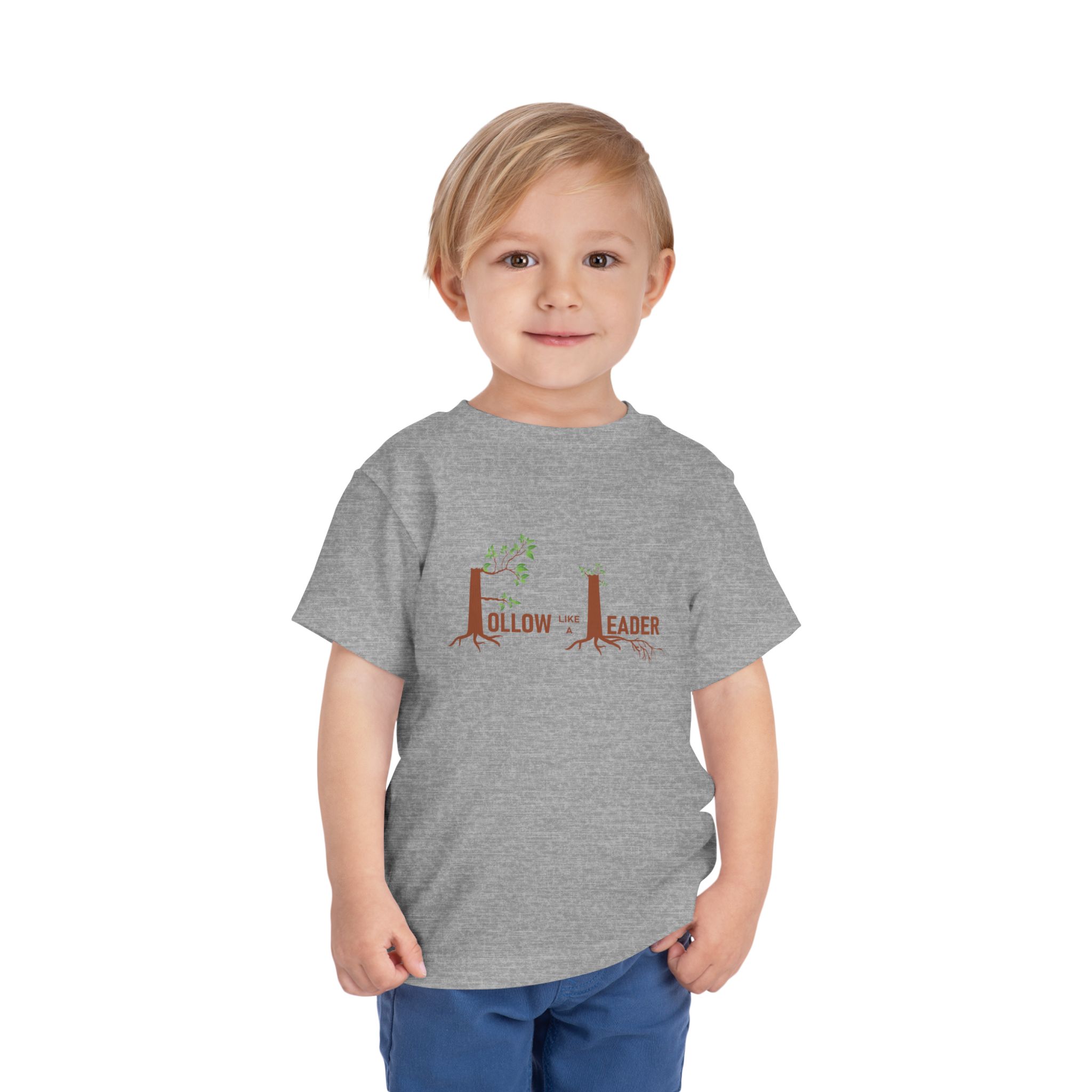 follow the leader toddler tee — cute tree trunk design for kids follow the leader toddler tee — cute tree trunk design for kids