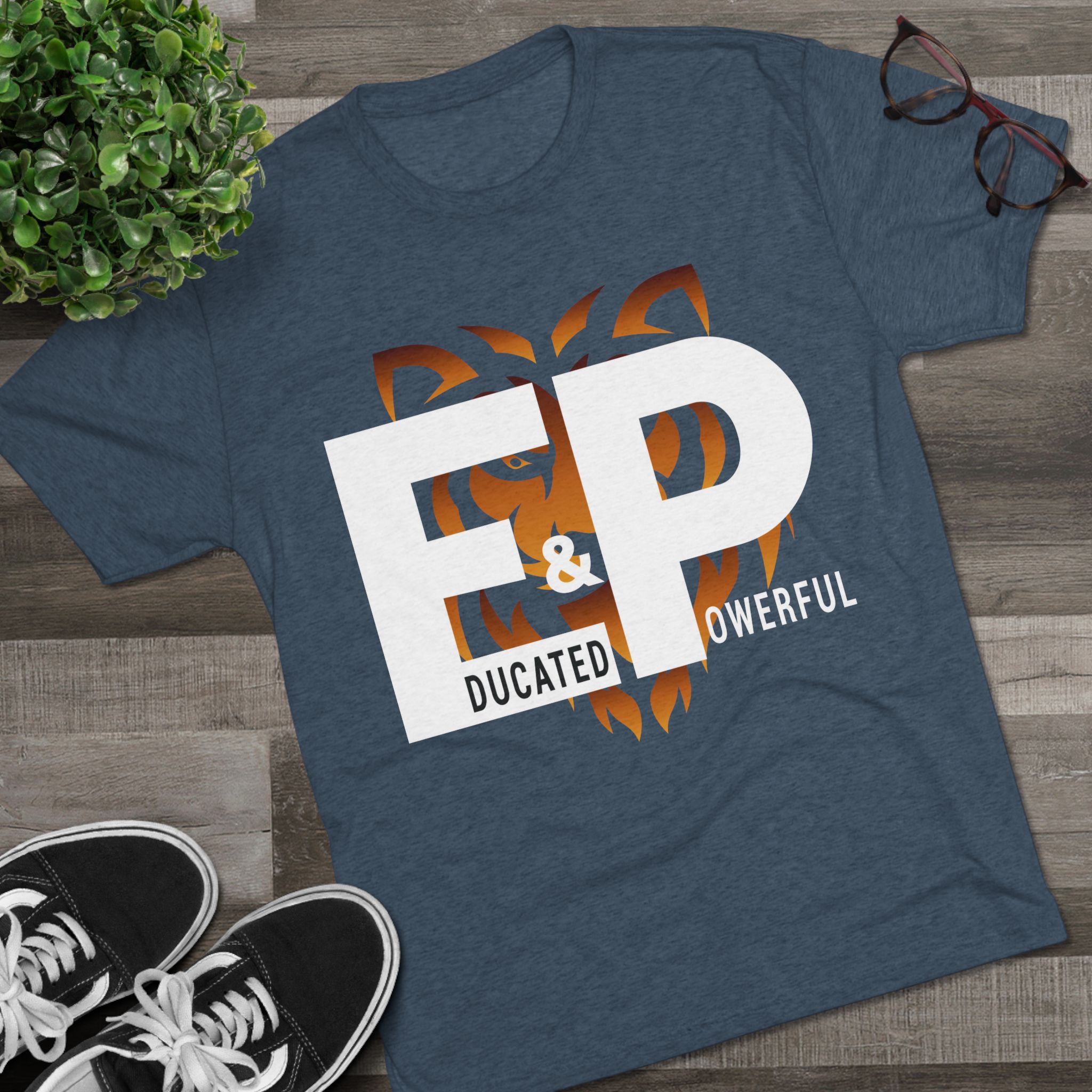 educated & powerful (e&p) tiger graphic tee educated & powerful (e&p) tiger graphic tee