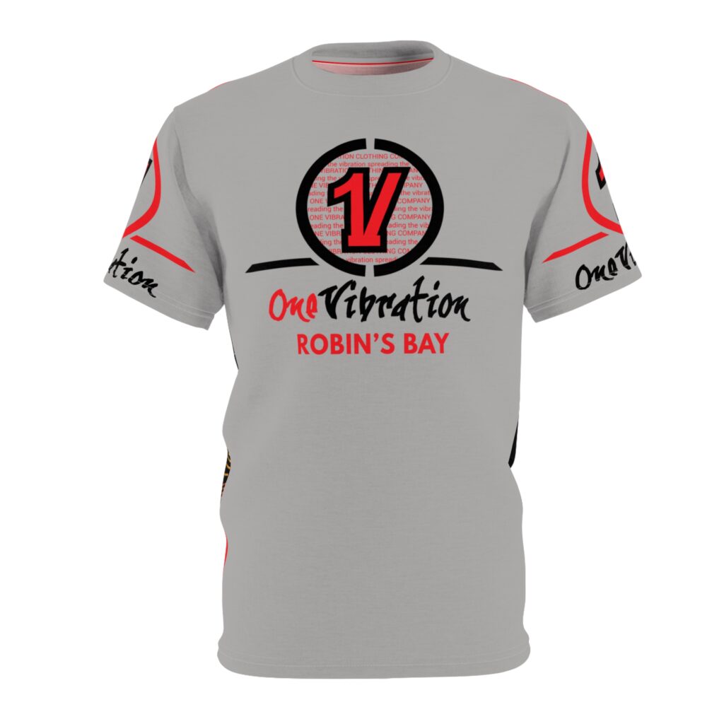 one vibration robin's bay tee — logo graphic all over print shirt