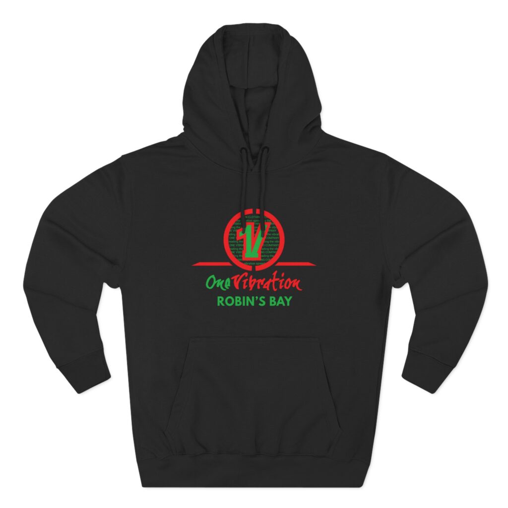 hoodie — one vibration robin's bay logo pullover