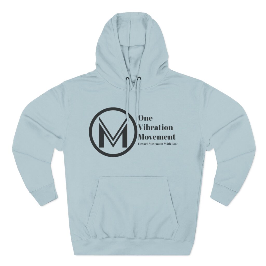 one vibration movement hoodie — logo fleece pullover