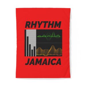 rhythm jamaica cotton duvet cover – reggae soundwave bedding