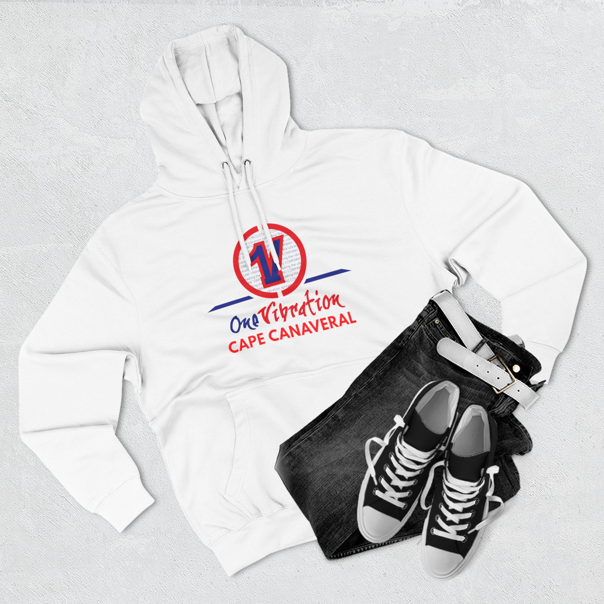 cape canaveral "one vibration" hoodie space launch graphic fleece cape canaveral "one vibration" hoodie space launch graphic fleece