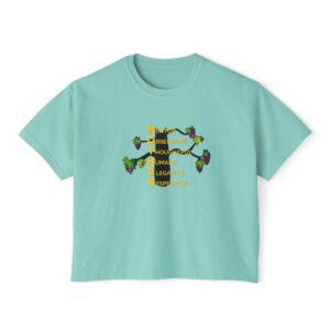 mother acronym— floral empowerment graphic tee (respectful, elegant, thoughtful)