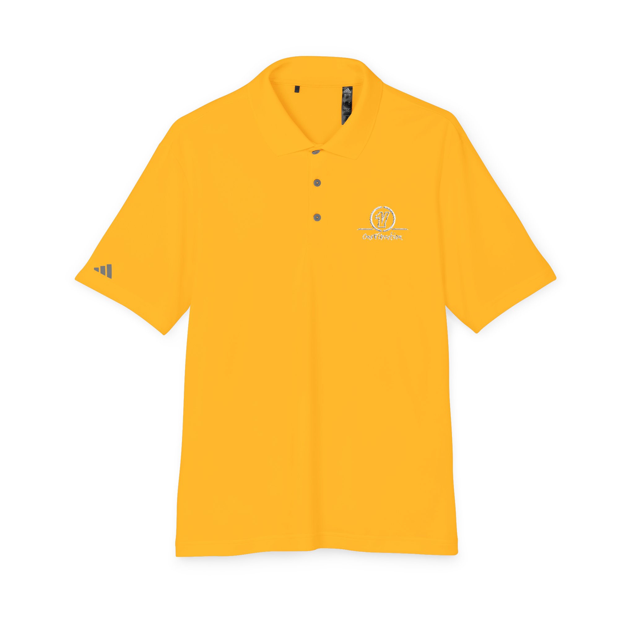 performance polo — high‑visibility orange with subtle white logo performance polo — high‑visibility orange with subtle white logo
