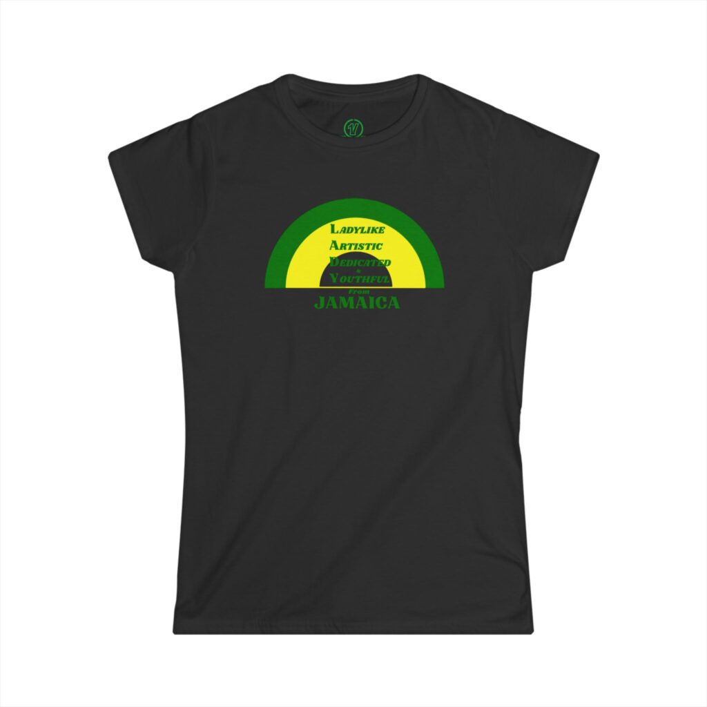 lady graphic tee — “lifestyle artistic” retro rasta women’s t shirt